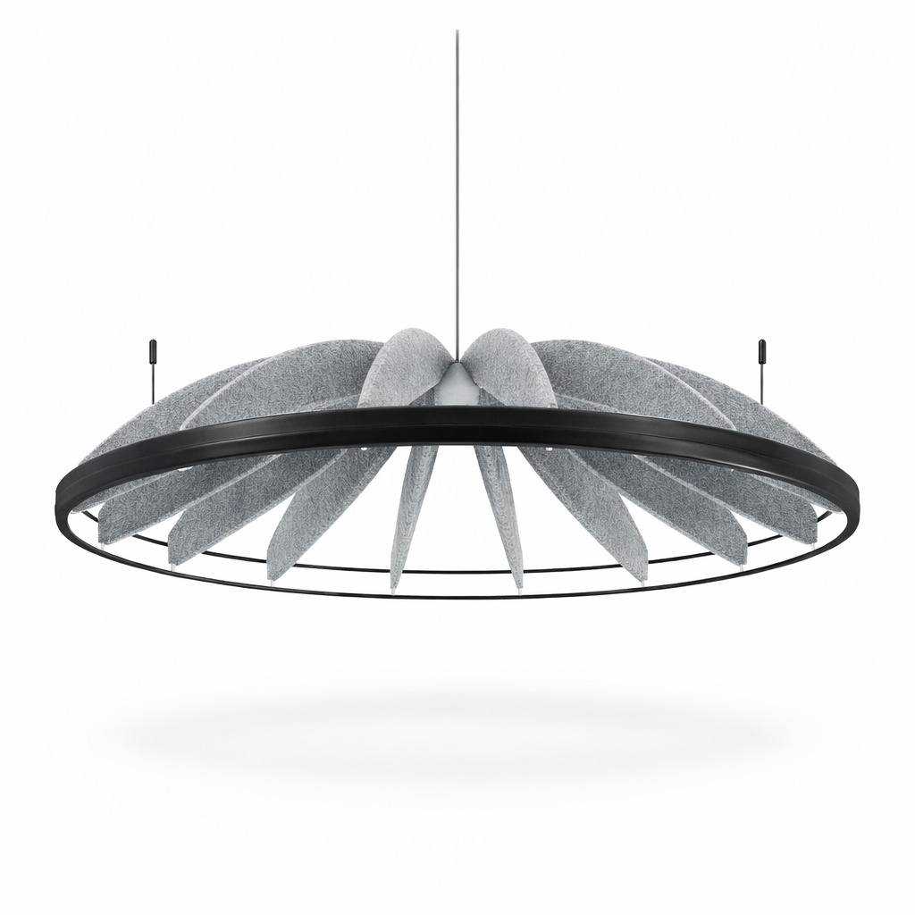 Акустический подвесной светильник TURBO D800