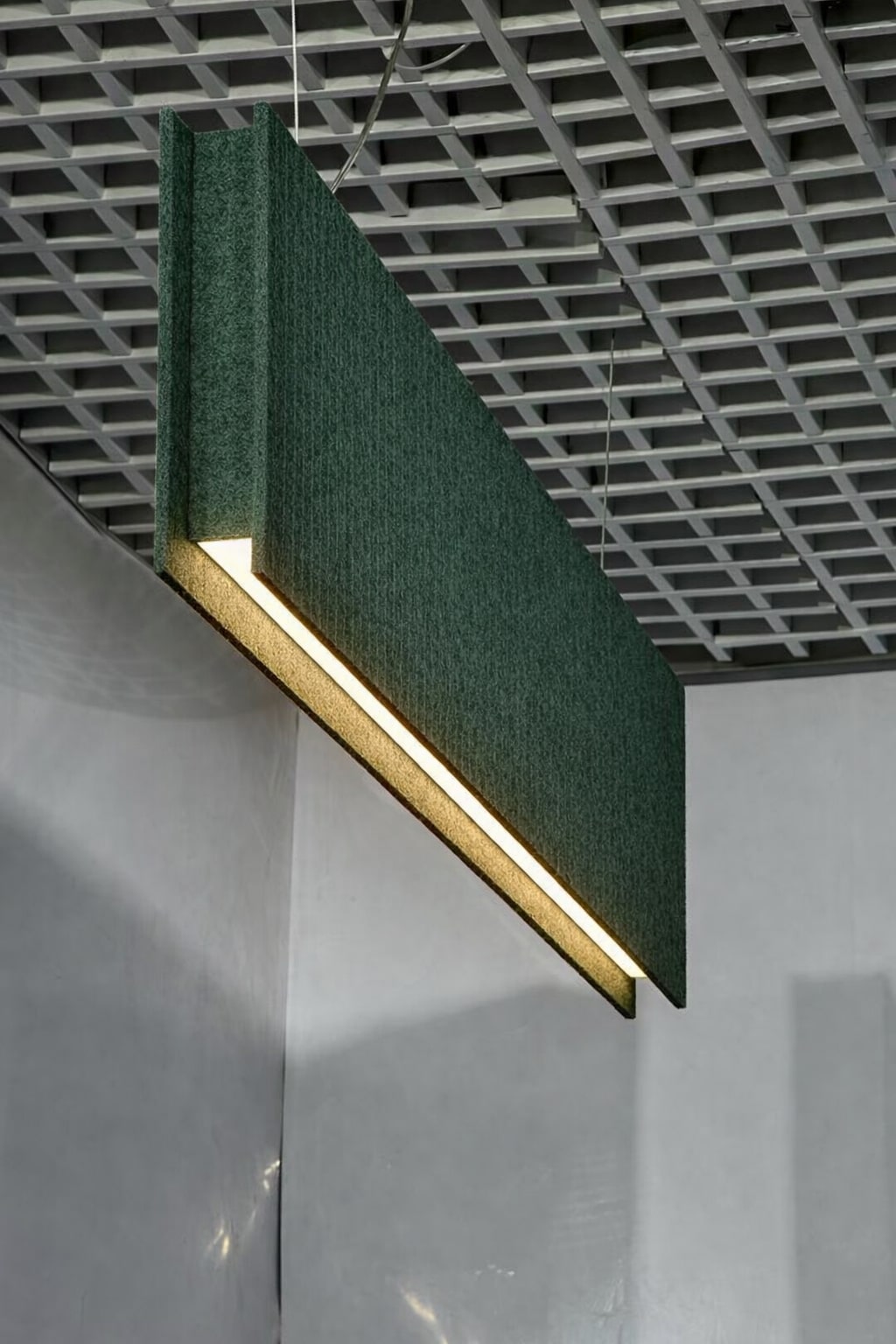 Акустический подвесной линейный светильник 32Вт 1000х280мм