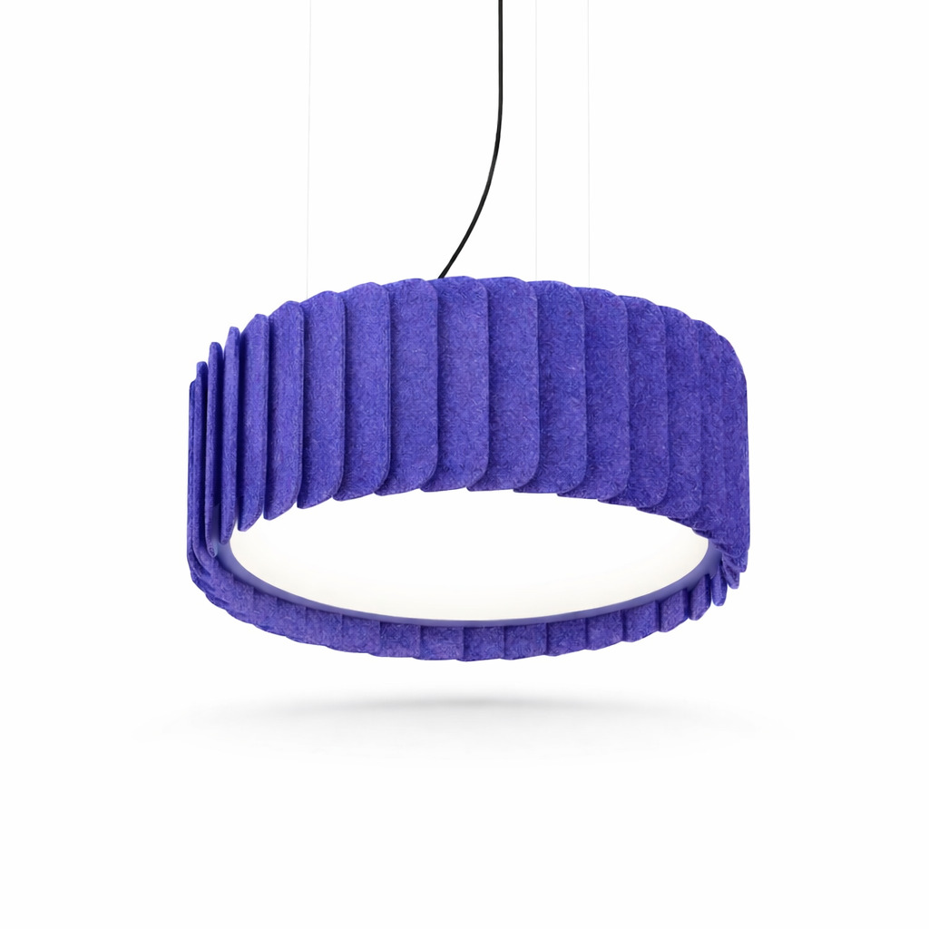 Акустический подвесной круглый светильник Mill D800мм