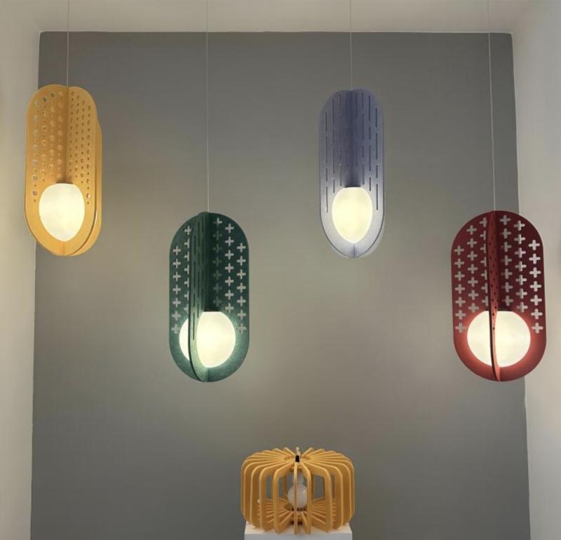 Акустический подвесной светильник D300хH595мм