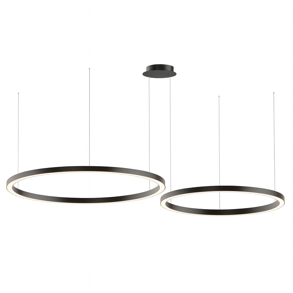 Подвесная светодиодная люстра Corona Horizontal кольца 80 100 см 6500К RAL
