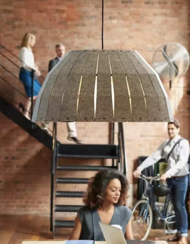 Акустический подвесной светильник D635хH335мм