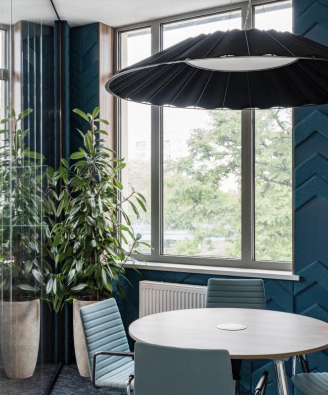 Акустический подвесной светильник D1000мм