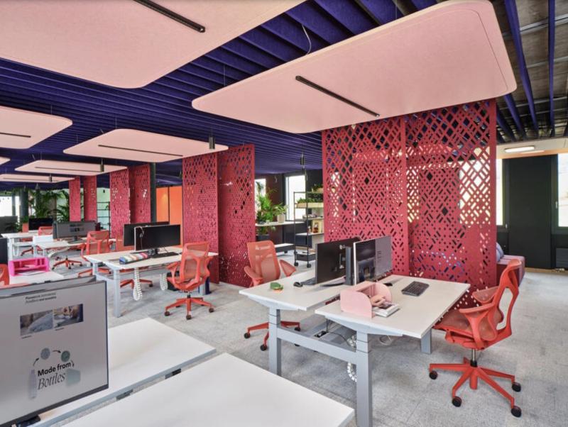 Акустический подвесной светильник 1200x1200мм