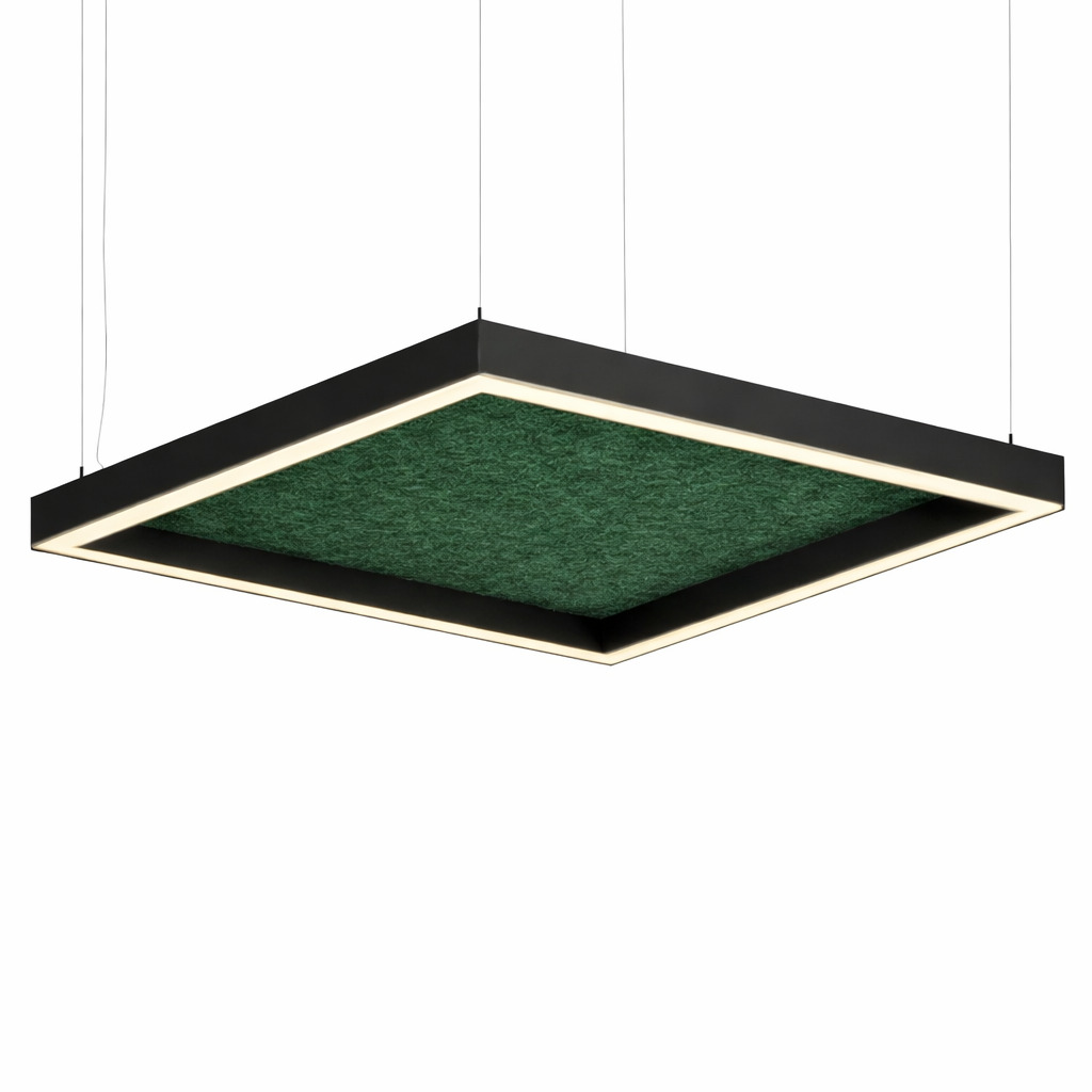 Акустический подвесной квадратный светильник Simple 1000х1000мм