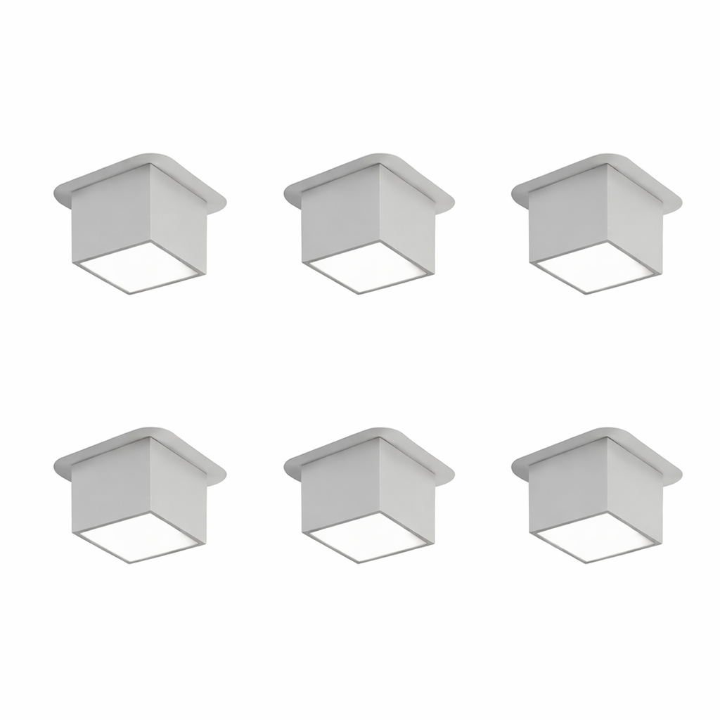 Светодиодный светильник Грильято Домино х6 50х50