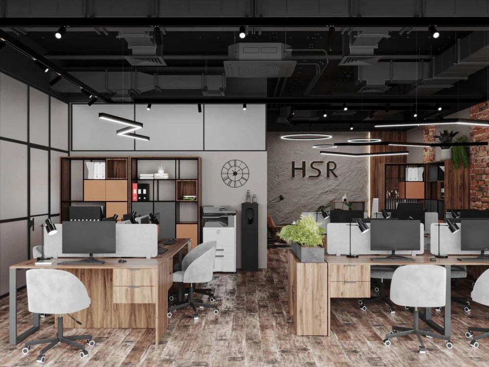 Офисное освещение HSR в БЦ Останкино Москва — светильники на заказ