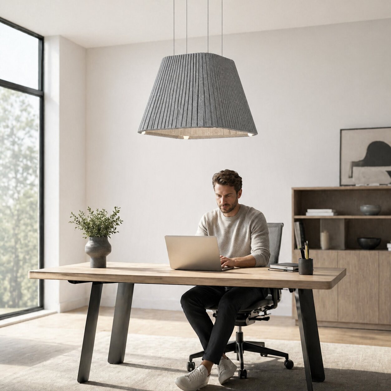 Акустический подвесной светильник Alpha Triangle