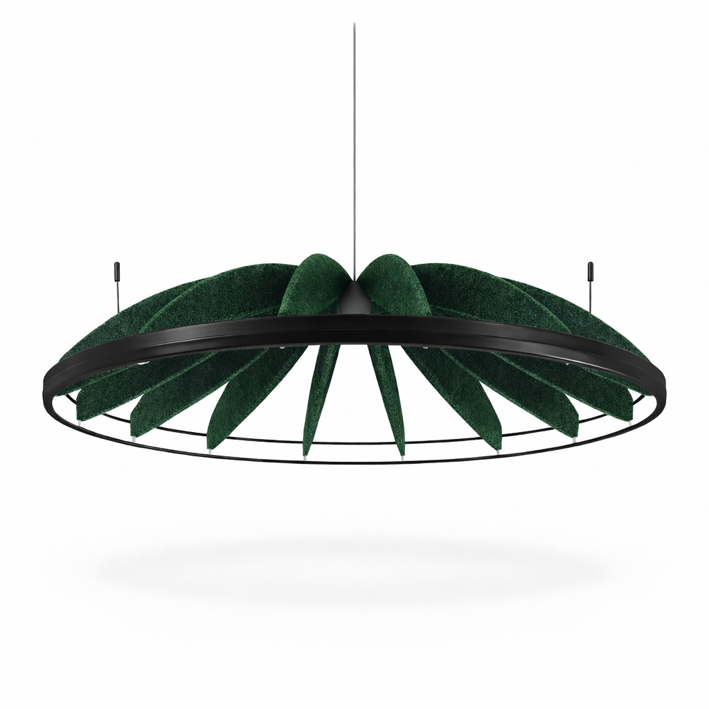 Акустический подвесной светильник TURBO D800