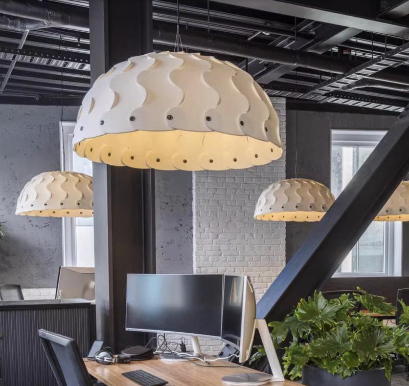 Акустический подвесной светильник D900мм