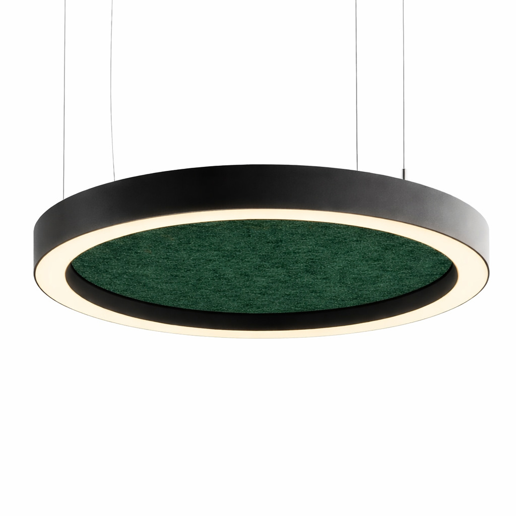 Акустический подвесной светильник кольцо Echo D800мм