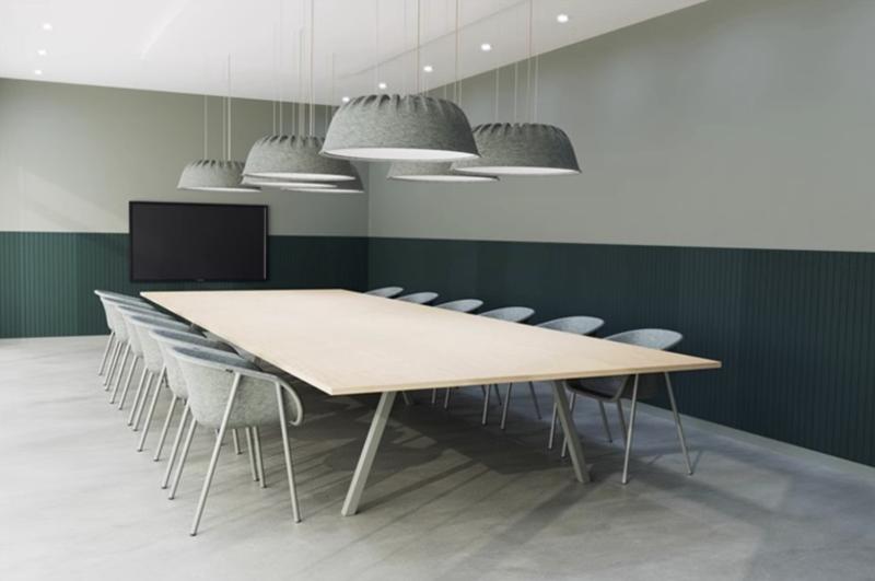 Акустический подвесной светильник D550хH240мм