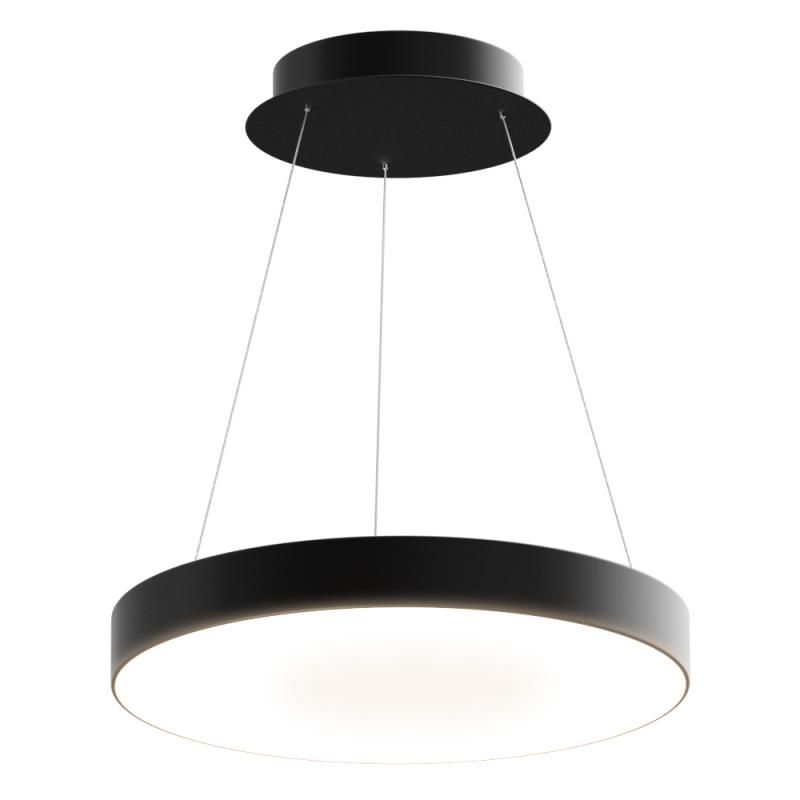 Подвесной светодиодный светильник Circle Home круглый 40см 45Вт 6500K черный