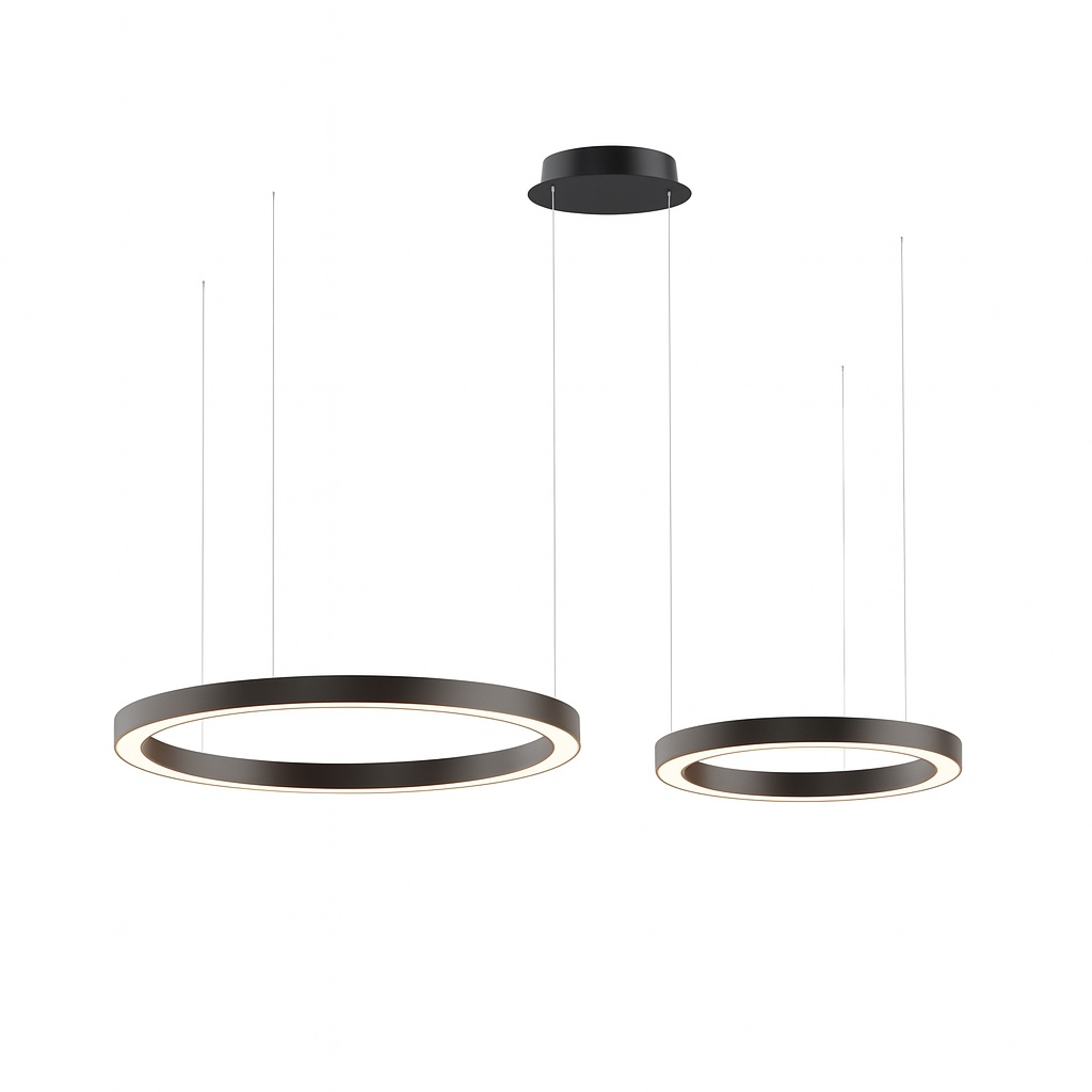 Подвесная светодиодная люстра Corona Horizontal кольца 40 60 см 6500К RAL