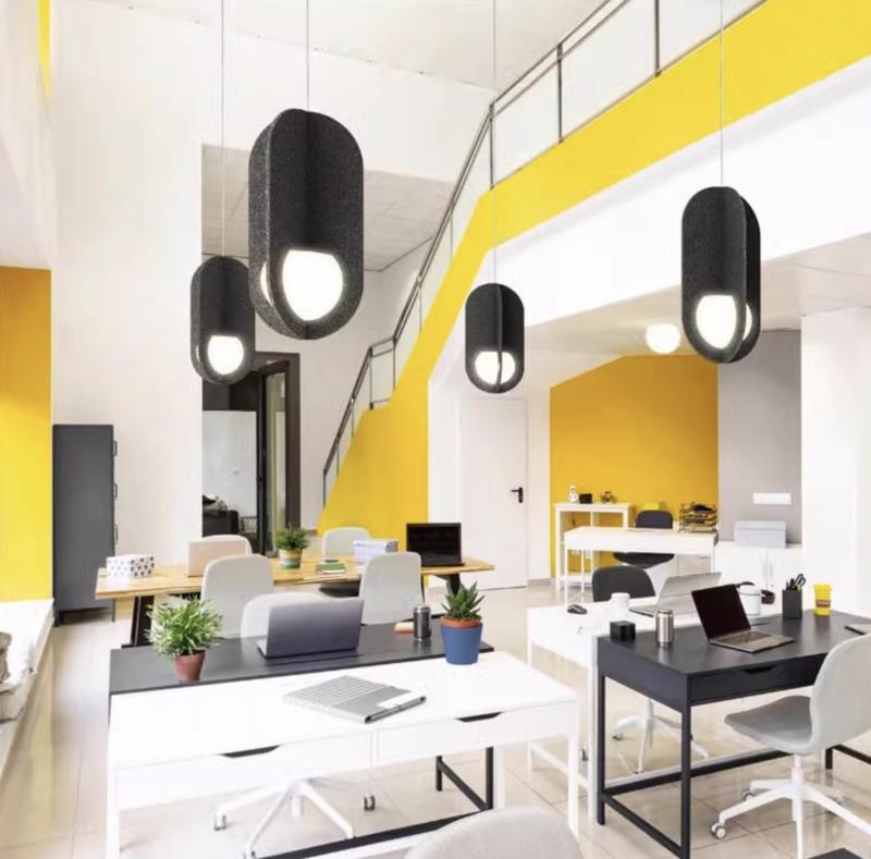 Акустический подвесной светильник D230хH500мм