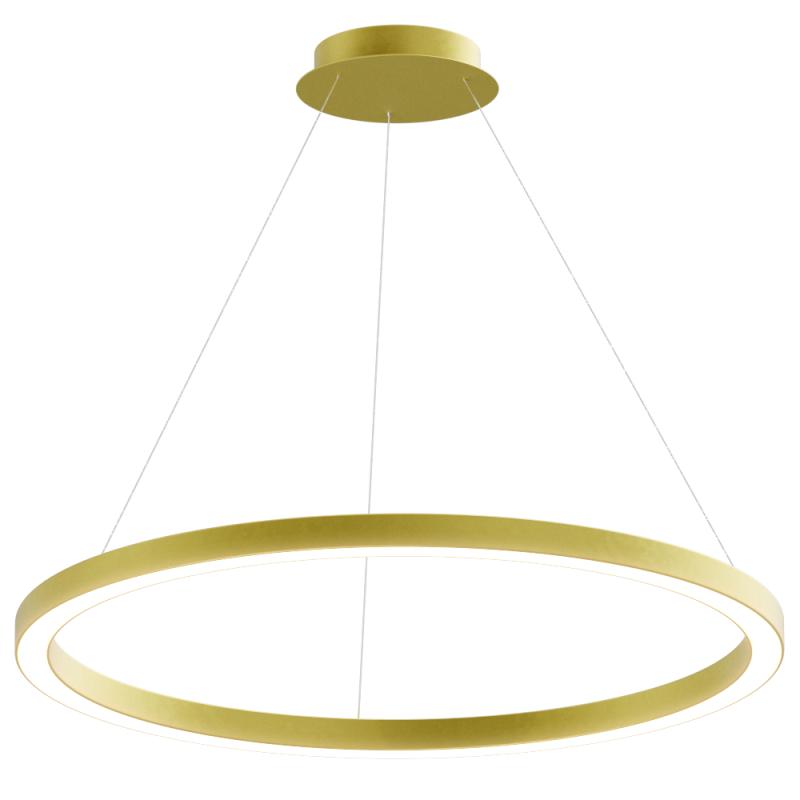 Подвесной светодиодный светильник Corona Cascad кольцо 80см 40Вт 6500K золотой