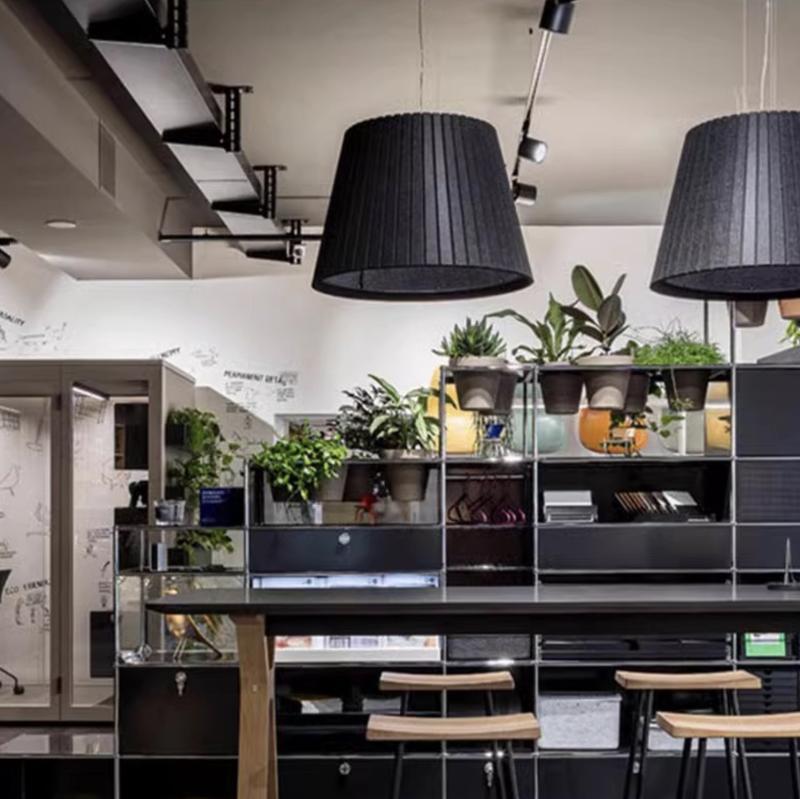 Акустический подвесной светильник D580хH300мм