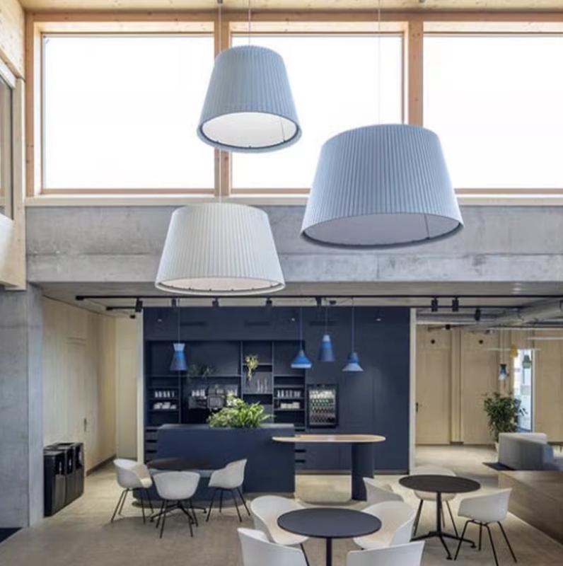 Акустический подвесной светильник D580хH300мм