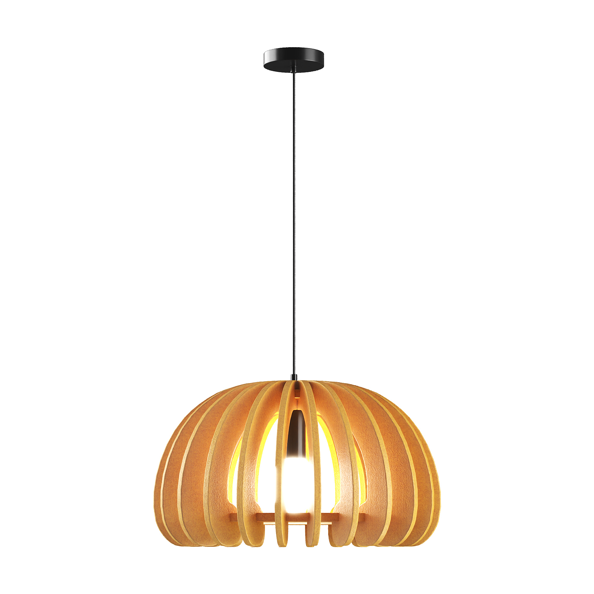 Акустический подвесной светильник D350хH200мм