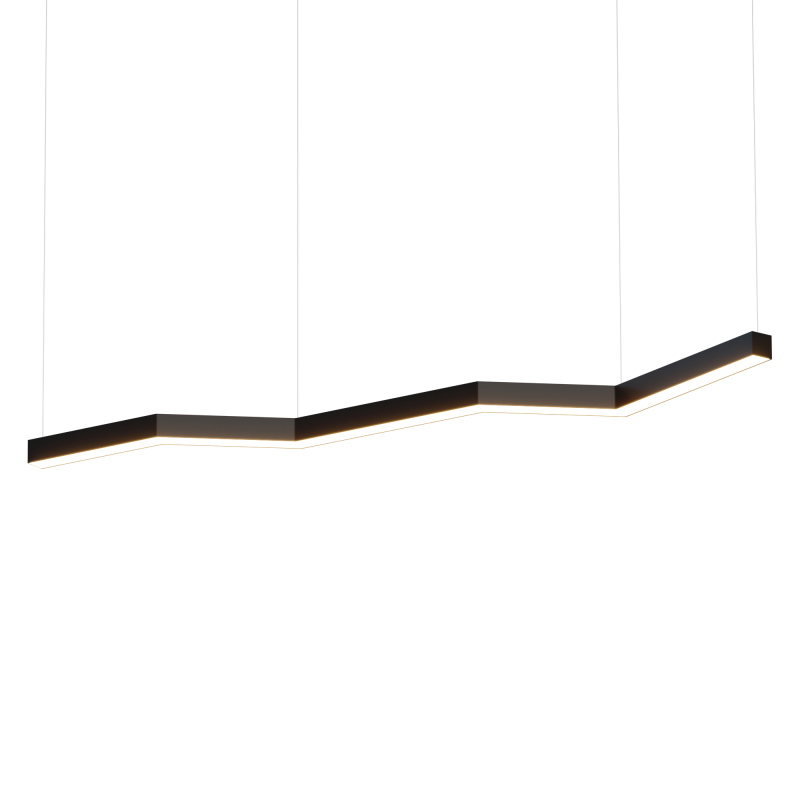 Подвесной светодиодный светильник зигзагообразной формы LED ZIGZAG тип F 6500К RAL