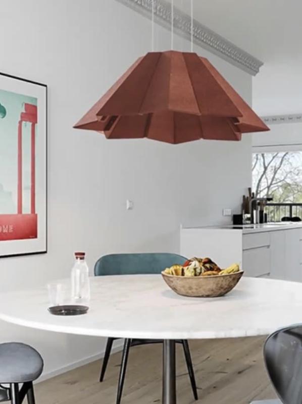 Акустический подвесной светильник D1000хH380мм