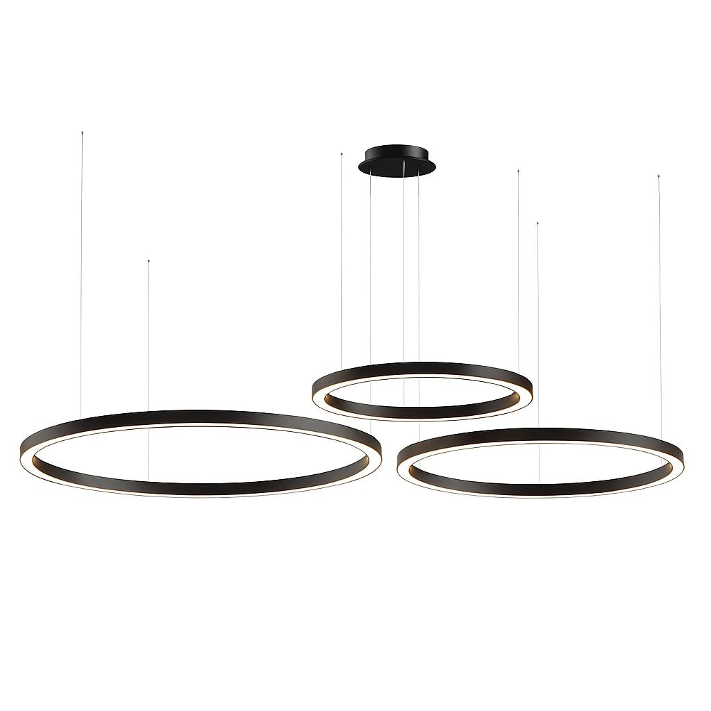 Подвесная светодиодная люстра Corona Horizontal кольца 60 80 100 см 6500К RAL