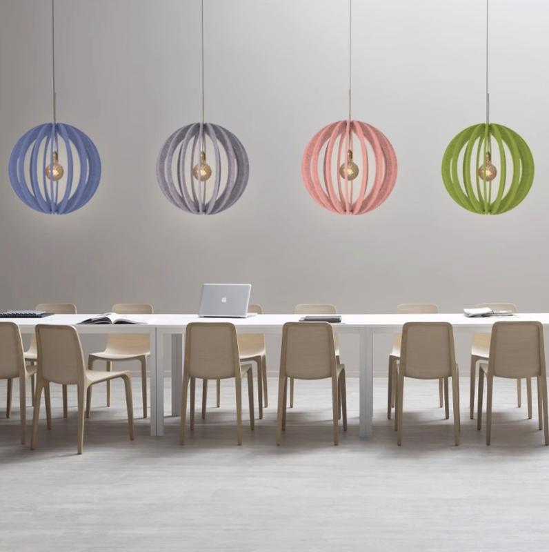 Акустический подвесной светильник D600хH600мм