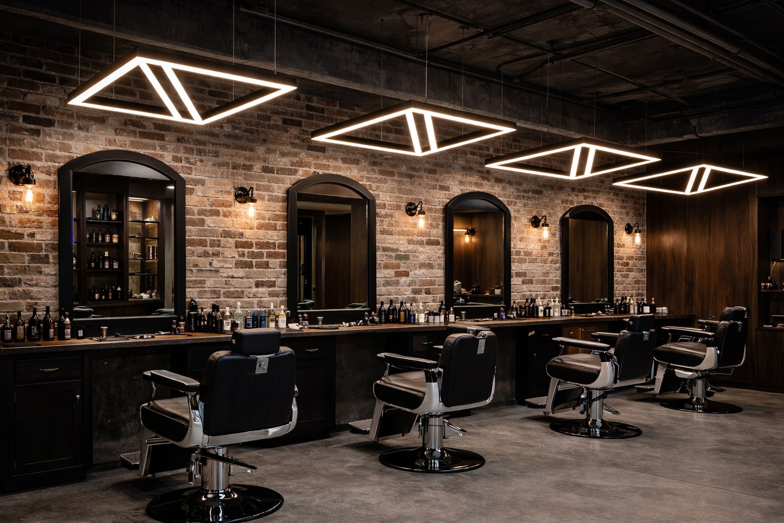 Подвесной квадратный профильный светильник 240Вт 1000х1000х50мм