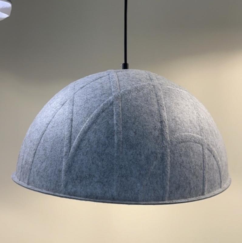 Акустический подвесной светильник D400хH200мм