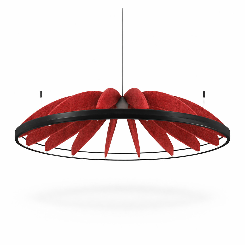 Акустический подвесной светильник TURBO D800