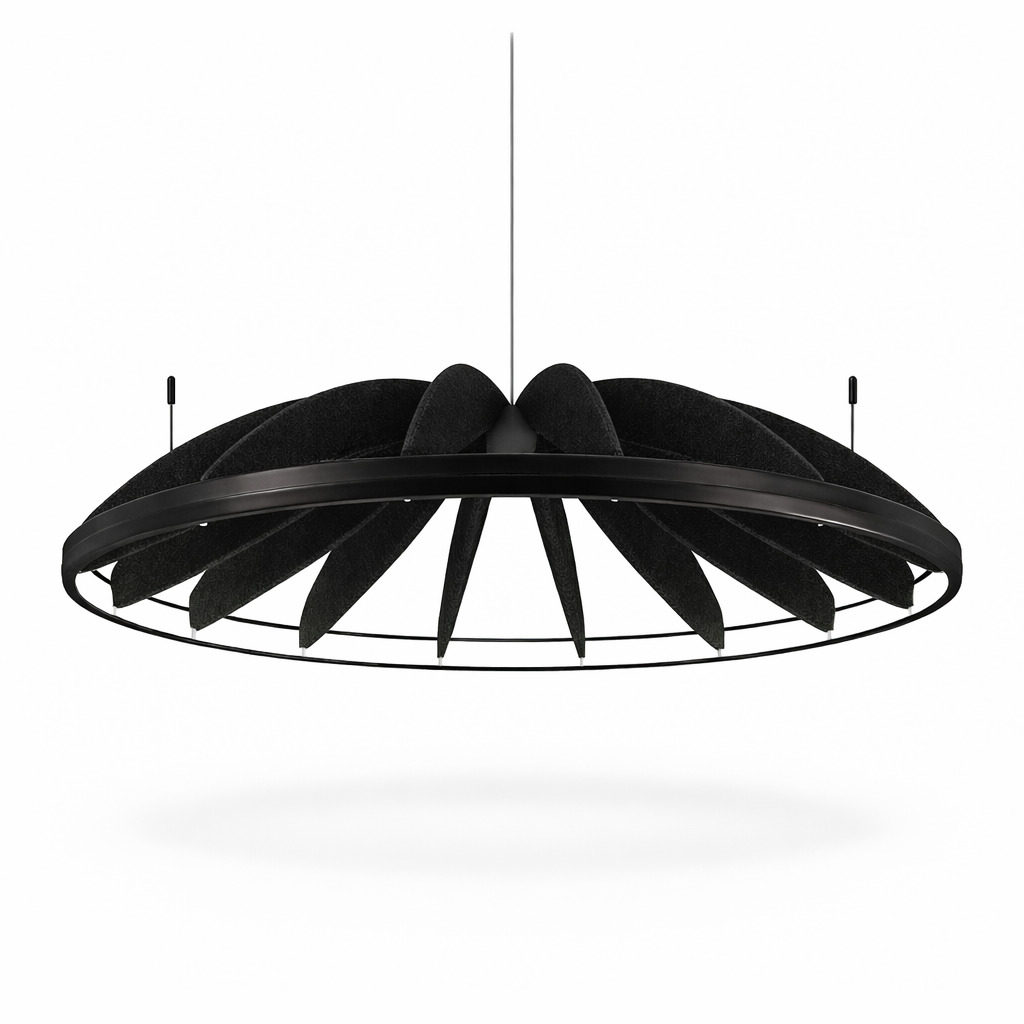 Акустический подвесной светильник TURBO D800