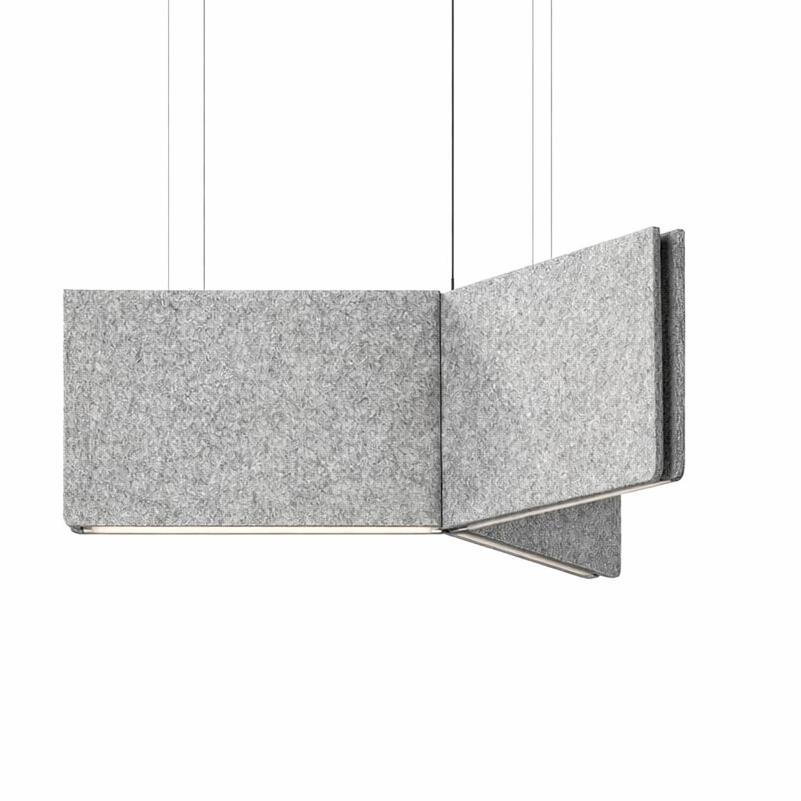 Акустический подвесной светильник Y-образный 3x1000мм