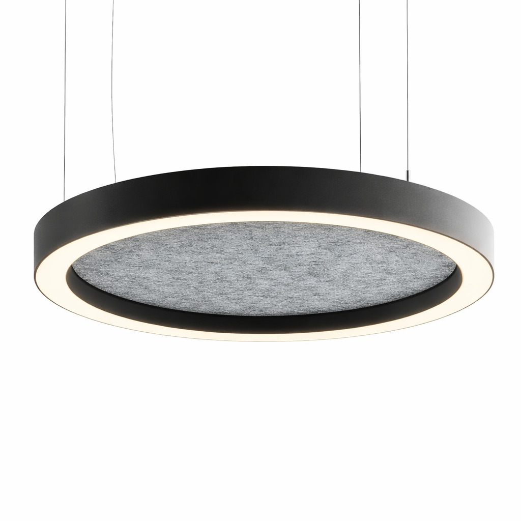 Акустический подвесной светильник кольцо Echo D800мм