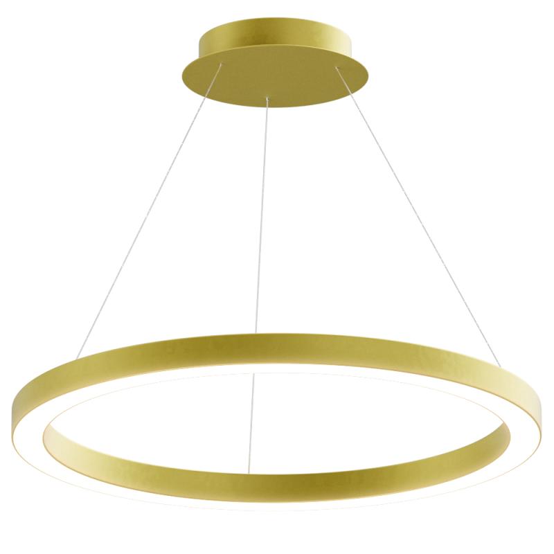 Подвесной светодиодный светильник Corona Cascad кольцо 60см 30Вт 6500K золотой
