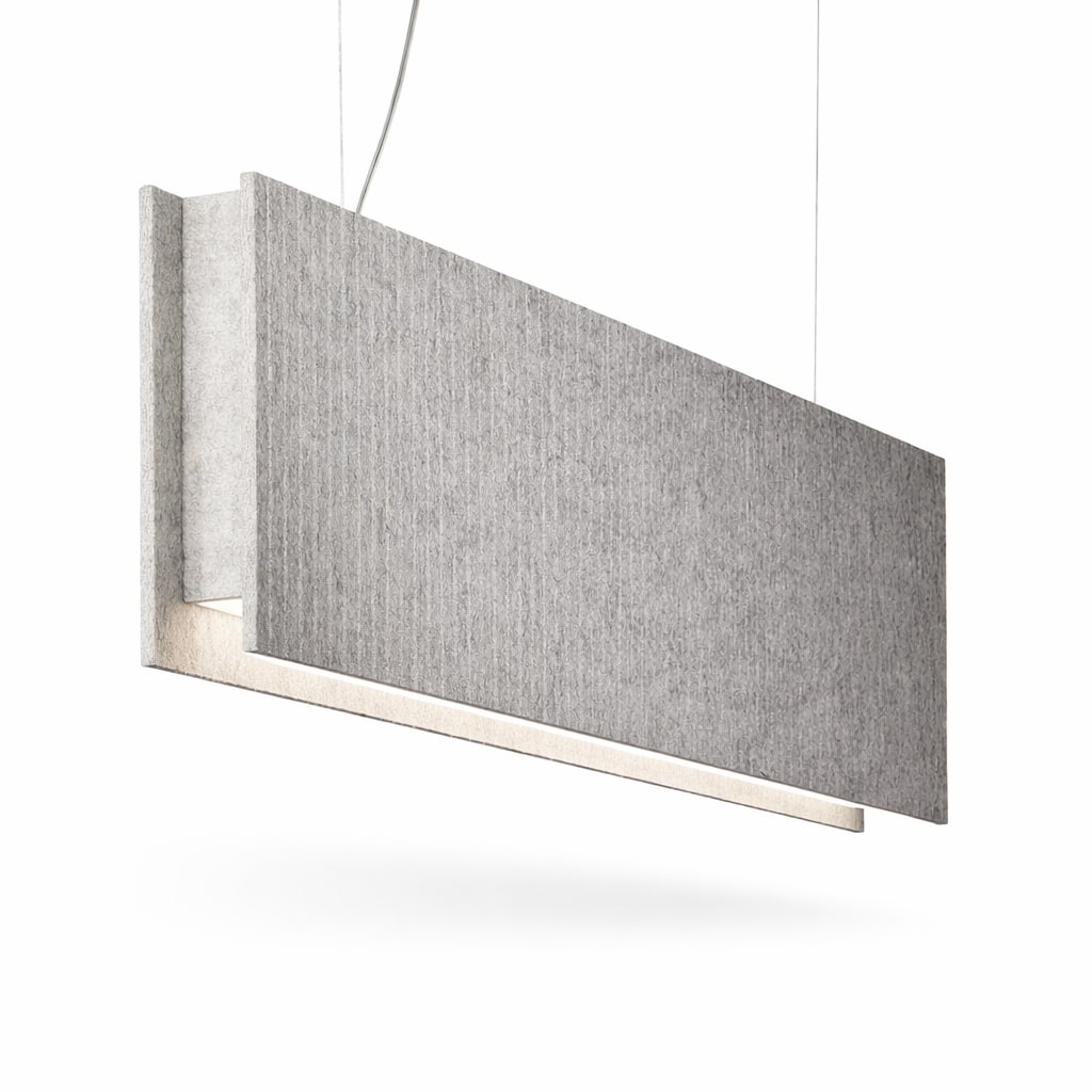 Акустический подвесной линейный светильник 40Вт 1288х280мм