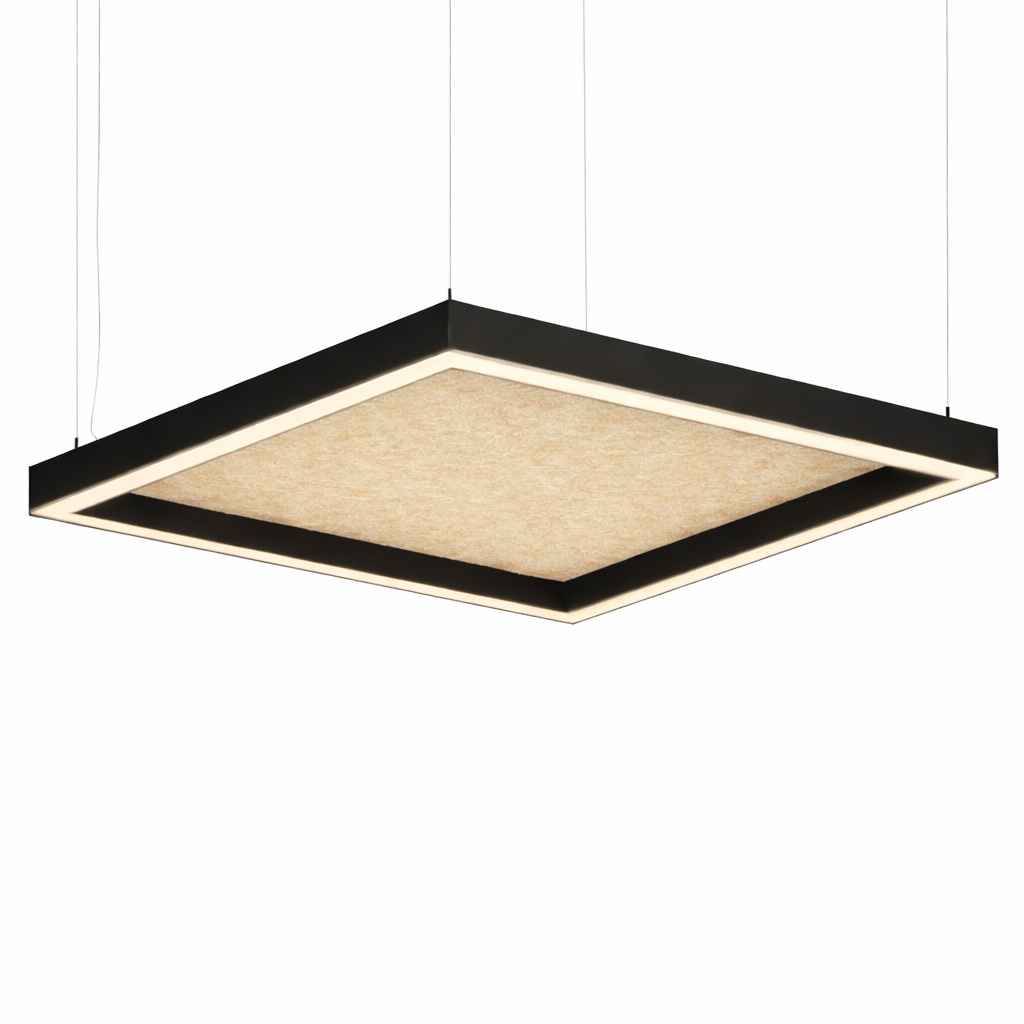 Акустический подвесной квадратный светильник Simple 1000х1000мм