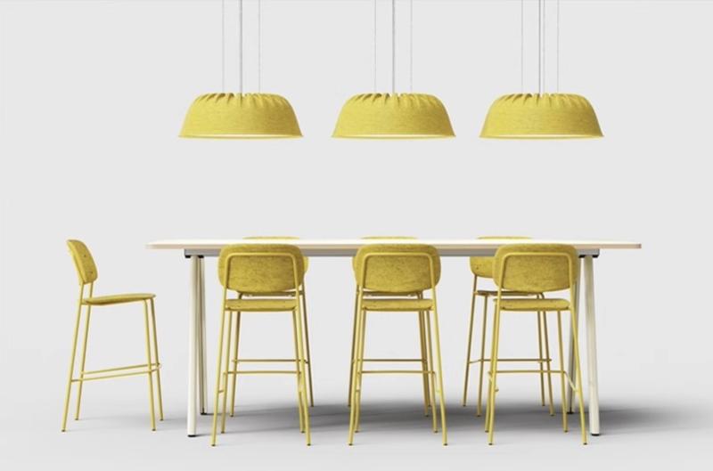 Акустический подвесной светильник D550хH240мм