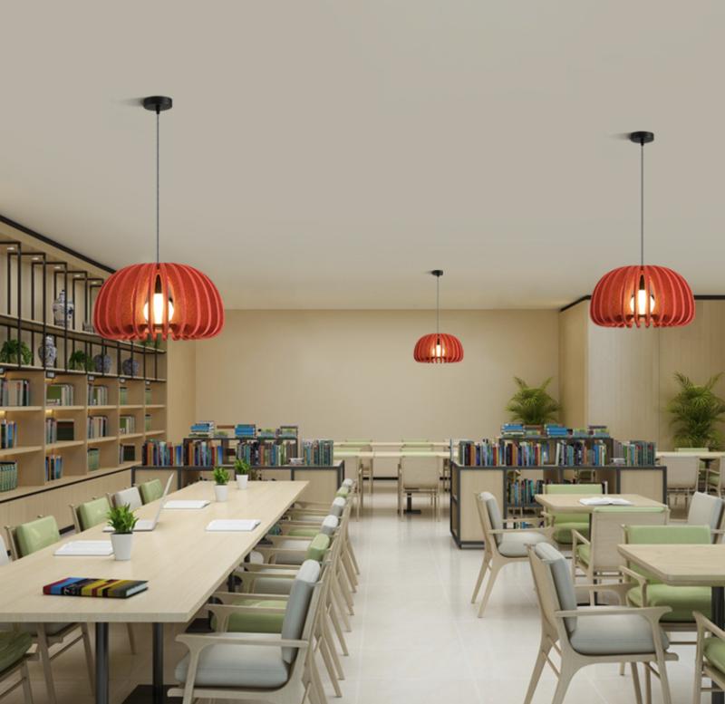 Акустический подвесной светильник D350хH200мм