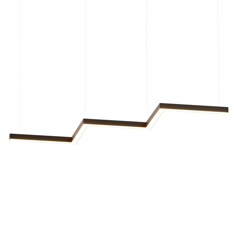 Подвесной светодиодный светильник зигзагообразной формы LED ZIGZAG тип D 6500К RAL