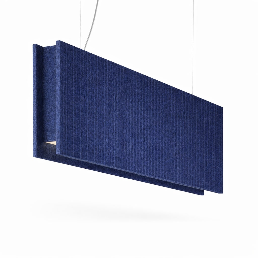 Акустический подвесной линейный светильник 40Вт 1288х280мм