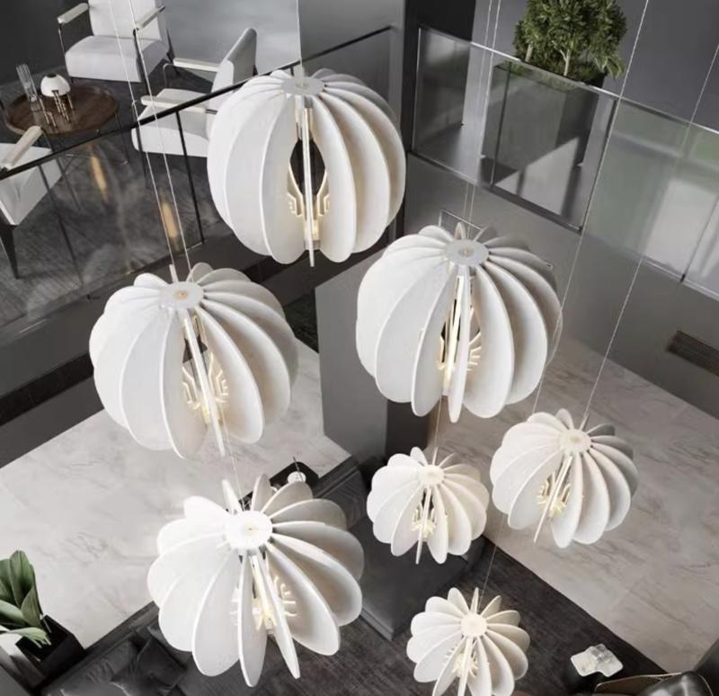 Акустический подвесной светильник D600хH500мм