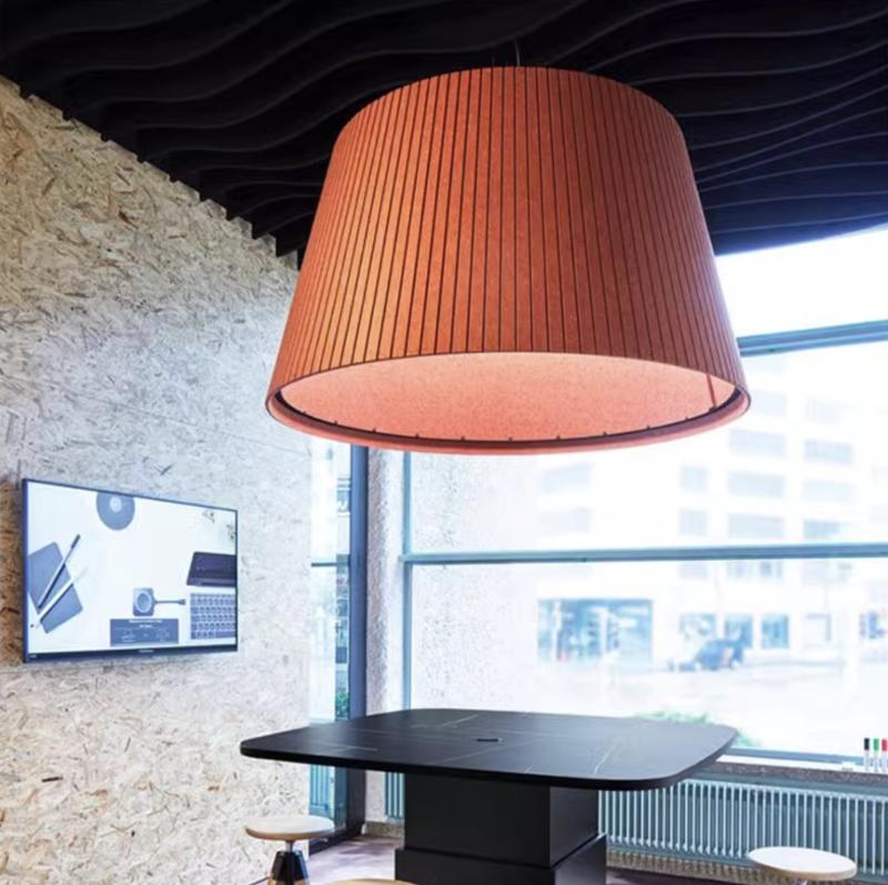 Акустический подвесной светильник D580хH300мм