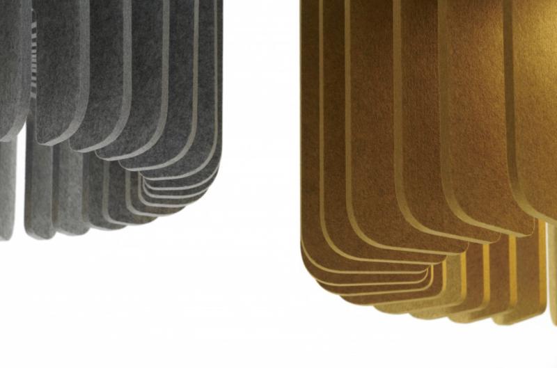 Акустический подвесной светильник D550хH550мм