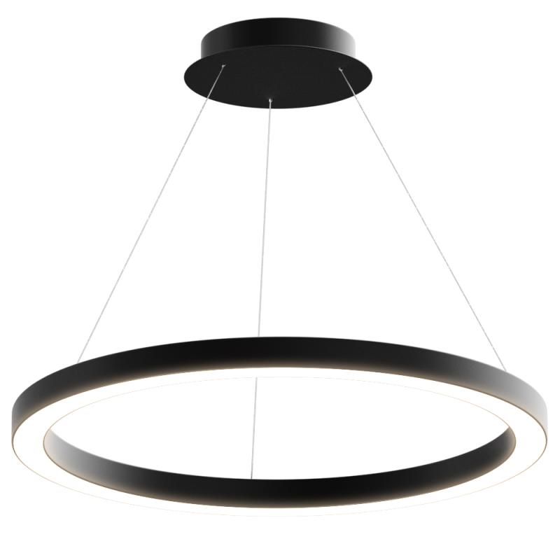 Подвесной светодиодный светильник Corona Cascad кольцо 60см 30Вт 6500K черный
