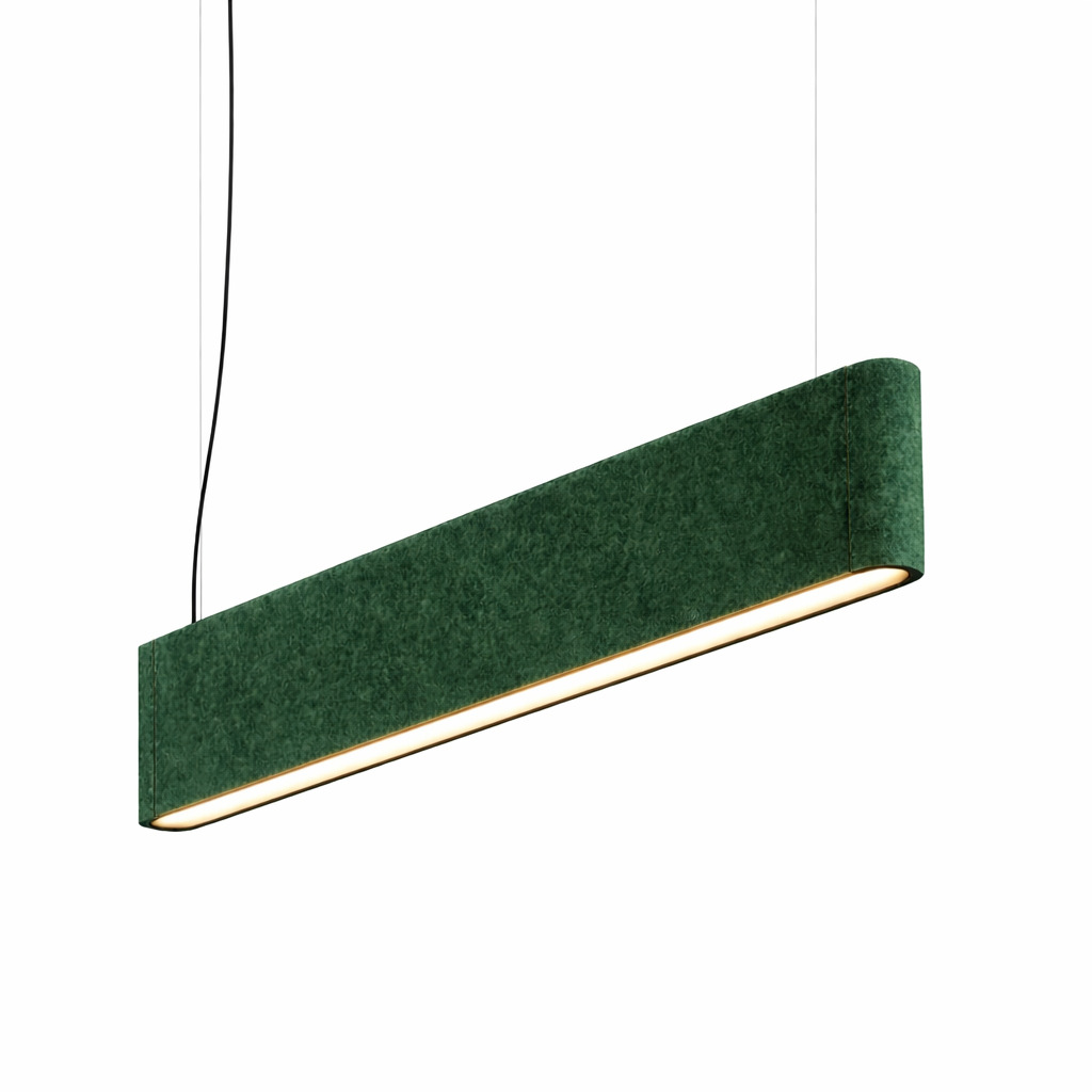 Акустический подвесной линейный светильник 40Вт 1290х250мм