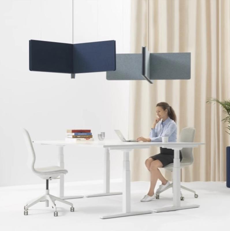 Акустический подвесной светильник Х-образный 1000х1000х390мм