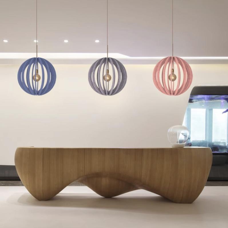 Акустический подвесной светильник D600хH600мм