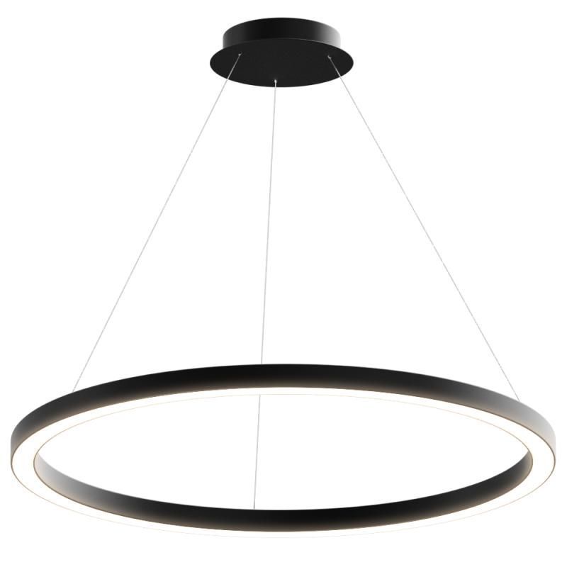 Подвесной светодиодный светильник Corona Cascad кольцо 80см 40Вт 6500K черный