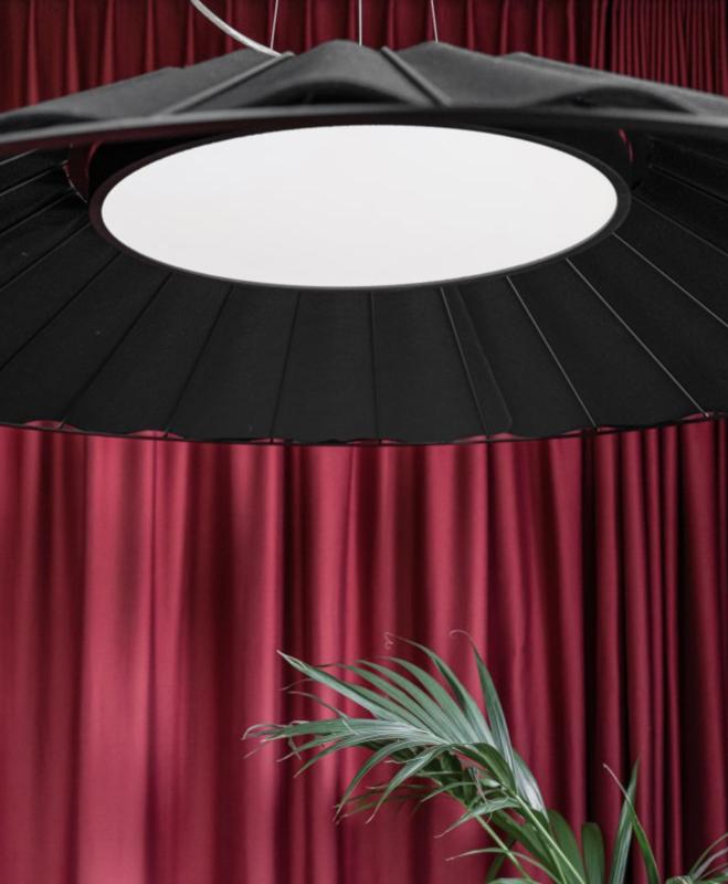 Акустический подвесной светильник D1000мм