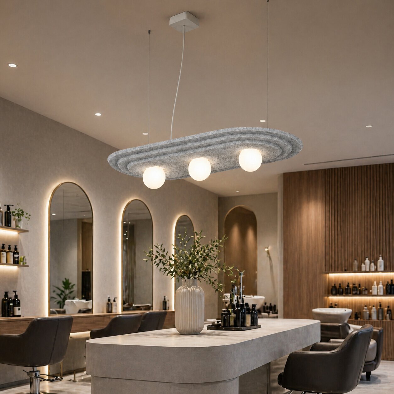 Акустический подвесной светильник Linea Deco